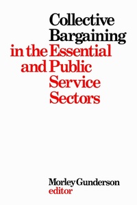 Abbildung von: Collective Bargaining in the Essential and Public Service Sectors - University of Toronto Press