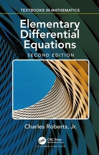 Enlarge image Cover: Elementary Differential Equations - Chapman & Hall/CRC