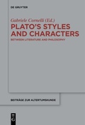 Cover: Plato's Styles and Characters - De Gruyter