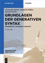 Cover: Grundlagen der generativen Syntax - De Gruyter