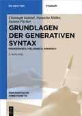 Cover: Grundlagen der generativen Syntax - De Gruyter