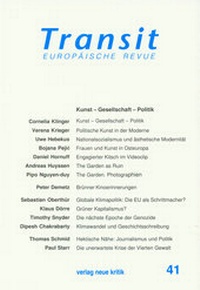 Enlarge image Cover: Transit 41 - Neue Kritik