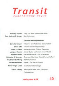 Enlarge image Cover: Transit 40 - Neue Kritik