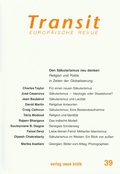 Cover: Transit 39. Europ&auml;ische Revue - Verlag Neue Kritik