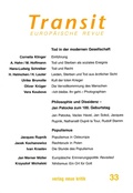 Cover: Transit 33. Europ&auml;ische Revue - Verlag Neue Kritik