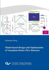 Enlarge image Cover: Model-based Design and Optimization of Vanadium Redox Flow Batteries - Cuvillier Verlag eBooks