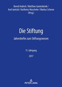 Enlarge image Cover: Die Stiftung - Peter Lang Verlag
