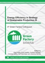 Cover: Energy Efficiency in Strategy of Sustainable Production III - Trans Tech Publications Ltd
