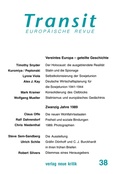 Cover: Transit 37. Europ&auml;ische Revue - Verlag Neue Kritik