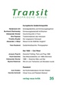 Cover: Transit 35. Europäische Revue - Verlag Neue Kritik
