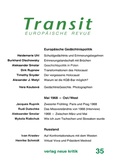 Cover: Transit 35. Europ&auml;ische Revue - Verlag Neue Kritik