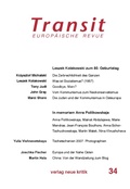 Cover: Transit 34. Europ&auml;ische Revue - Verlag Neue Kritik