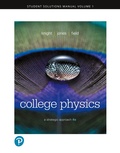 Cover: Student Solutions Manual for College Physics: A Strategic Approach, Volume 1 (Chapters 1-16) - Pearson