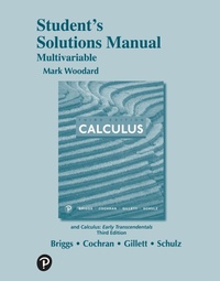 Enlarge image Cover: Calculus: Early Transcendentals, 3e ©2019 Students Solution Manual: Multivariable Variable - Pearson