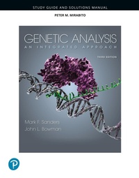 Enlarge image Cover: Student Study Guide and Solutions Manual for Genetic Analysis: An Integrated Approach - Pearson