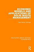 Cover: Economic Models and Applications of Solid Waste Management - Routledge