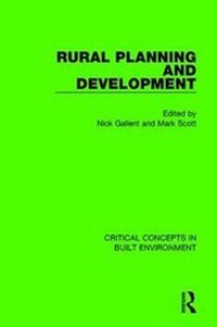 Enlarge image Cover: Rural Planning and Development - Routledge