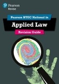 Cover: Pearson REVISE BTEC National Applied Law Revision Guide inc online edition - for 2025 exams - Pearson Education Limited