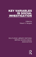 Cover: Key Variables in Social Investigation - Routledge