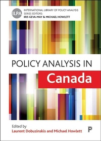 Enlarge image Cover: Policy analysis in Canada - Policy Press