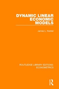 Enlarge image Cover: Dynamic Linear Economic Models - Routledge