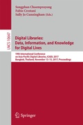 Cover: Digital Libraries: Data, Information, and Knowledge for Digital Lives - Springer