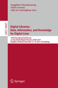 Abbildung von: Digital Libraries: Data, Information, and Knowledge for Digital Lives - Springer