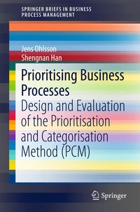 Enlarge image Cover: Prioritising Business Processes - Springer