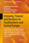 Cover: Economy, Finance and Business in Southeastern and Central Europe - Springer