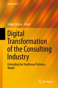 Cover: Digital Transformation of the Consulting Industry - Springer