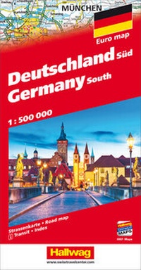 Abbildung von: Hallwag Strassenkarte Deutschland Süd 1:500.000 - Hallwag Kümmerly+Frey