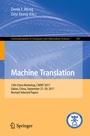 Cover: Machine Translation - Springer