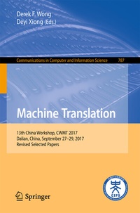 Enlarge image Cover: Machine Translation - Springer