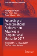 Cover: Proceedings of the International Conference on Advances in Computational Mechanics 2017 - Springer