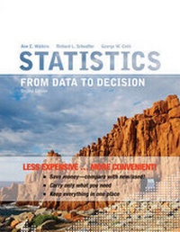 Enlarge image Cover: Statistics: From Data to Decision 2e Binder Ready Version + WileyPLUS Registration Card - Wiley