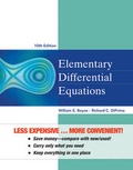 Cover: Elementary Differential Equations 10E Binder Ready Version + WileyPlus Registration Card - Wiley