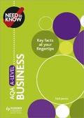 Cover: Need to Know: AQA A-level Business - Hodder Education