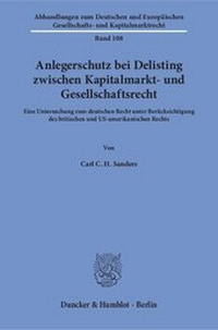 Abbildung von: Anlegerschutz bei Delisting zwischen Kapitalmarkt- und Gesellschaftsrecht - fibre