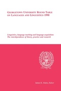 Cover: Georgetown University Round Table on Languages and Linguistics (GURT) 1990: Linguistics, Language Teaching and Language Acquisition - Georgetown University Press