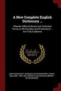Cover: A New Complete English Dictionary ... - Andesite Press