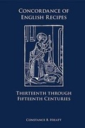Cover: Concordance of English Recipes: Thirteenth Through Fifteenth Centuries - State University of New York at Binghamton,Medieval & Renaissance Texts & Studies