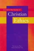 Cover: Journal of the Society of Christian Ethics - Georgetown University Press