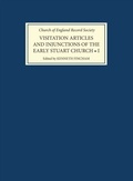 Cover: Visitation Articles and Injunctions of the Early Stuart Church: I. 1603-25 - De Gruyter