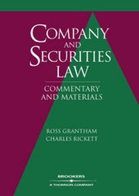 Abbildung von: Company and Securities Law - Thomson Reuters