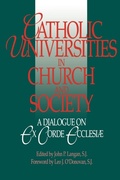 Cover: Catholic Universities in Church and Society - Georgetown University Press