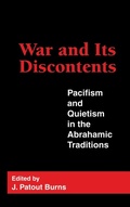Cover: War and Its Discontents - Georgetown University Press