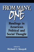 Cover: From Many, One - Georgetown University Press
