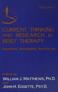 Enlarge image Cover: Current Thinking and Research in Brief Therapy - Brunner-Mazel Inc
