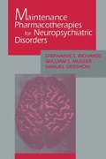 Cover: Maintenance Pharmacotherapies for Neuropsychiatric Disorders - Routledge
