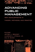 Cover: Advancing Public Management - Georgetown University Press